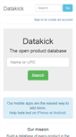 Mobile Screenshot of datakick.org