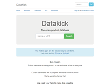 Tablet Screenshot of datakick.org
